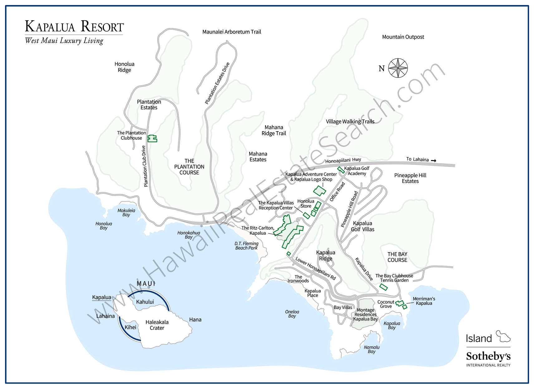 kapalua real estate map